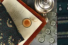 Of Tea Stains & Memories✑ Nandna Saree { Natural Color } ✑9